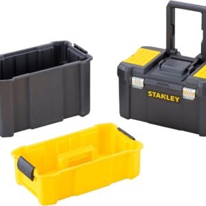 STANLEY Essential Rolling Workshop Toolbox, 3 Tier Stackable Units