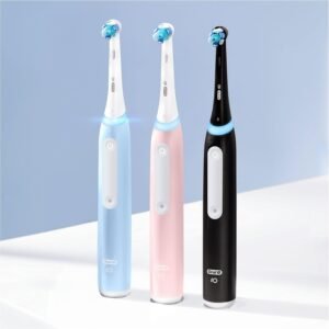 Oral-B iO3 Electric Toothbrushes 1 Toothbrush Head & Travel Case, 3 Modes With Teeth Whitening